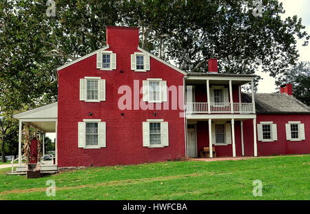 Lancaster, Pennsylvania - October 14, 2015:  1856 Landis Valley House Hotel built by Jacob Landis, Jr. at the Landis Valley Village and Farm Museum Stock Photo