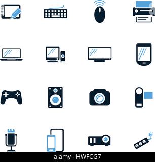 Devices icon set for web sites and user interface Stock Vector