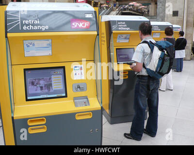 trainstation Gare du nord in Paris Stock Photo