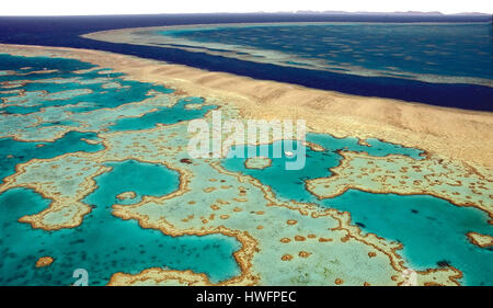 Hardy- and Hook Reef off the Whitsundaays Islands in the central Great ...