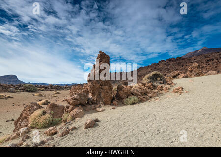 Rock formations, Minas de San Jose, National Park El Teide, Tenerife, Spain Stock Photo