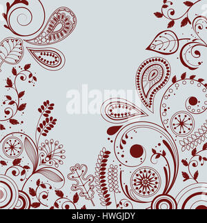 Floral Line Patterns (FloralLinePatterns) Stock Photo