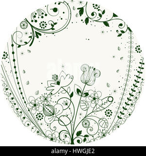 Floral Line Patterns (FloralLinePatterns) Stock Photo