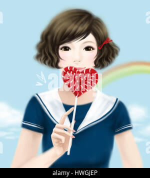 Romantic Girl Stock Photo