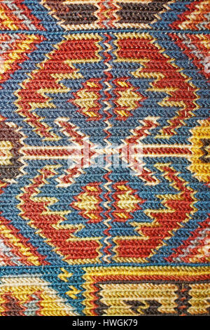 Hand made tapestry carpet. Stock Photo