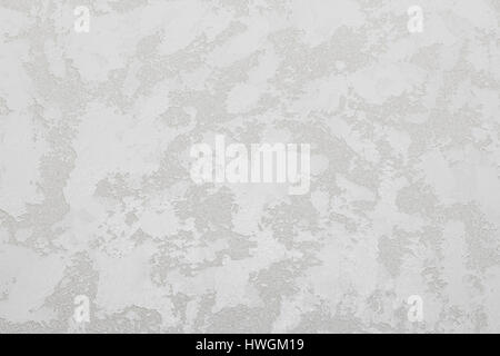 White grunge structural decorative plaster background texture Stock Photo