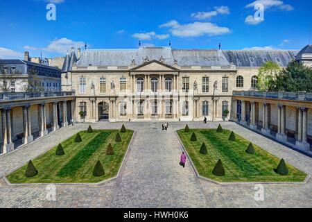 France, Paris, Marais district, hotel de Soubise, headquarters of the National Archives Stock Photo