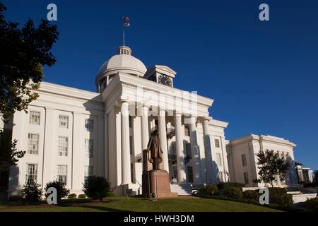 United States, Alabama, Montgomery, Alabama State Capitol, b. 1851. late afternoon Stock Photo