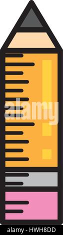 wooden pencil writing image Stock Vector