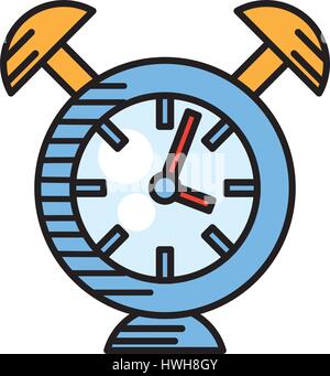 clock alarm watch time Stock Vector