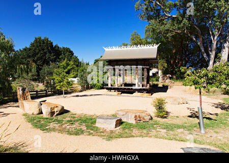 The Avoca Chinese Garden opened on the 11/10/2014.The garden pays homage to the thousands of Chinese who passed through Avoca seeking their fortune Stock Photo