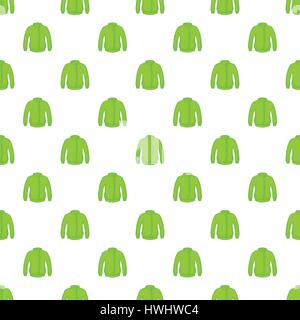 Green jacket pattern, cartoon style Stock Vector