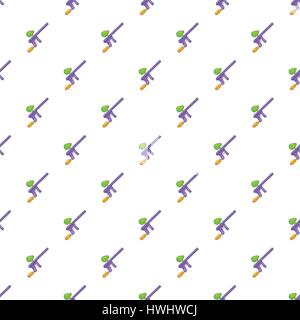 Paintball gun pattern, cartoon style Stock Vector