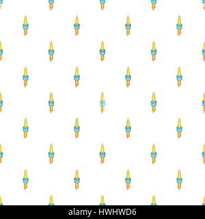 Spark plug pattern, cartoon style Stock Vector