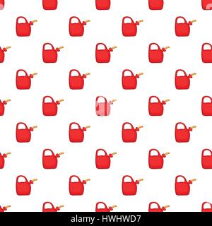 Red oiler pattern, cartoon style Stock Vector