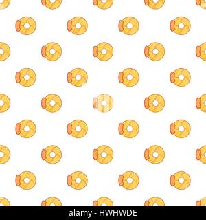 Brake disk pattern, cartoon style Stock Vector