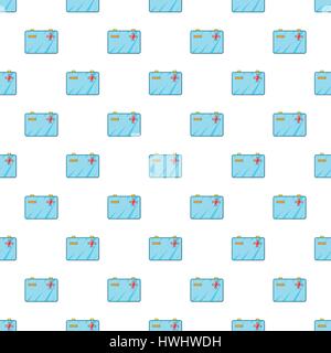 Car battery pattern, cartoon style Stock Vector