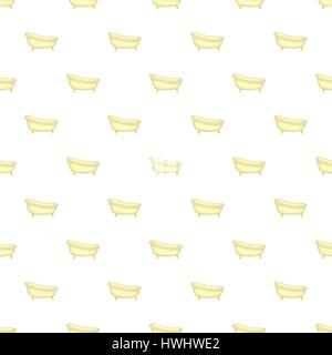 Bathtub pattern, cartoon style Stock Vector