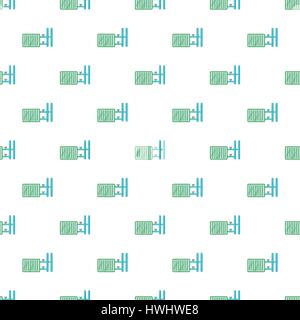 Radiator pattern, cartoon style Stock Vector