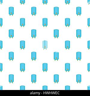 Boiler or water heater pattern, cartoon style Stock Vector