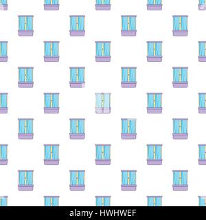 Shower cubicle pattern, cartoon style Stock Vector