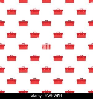 Red case pattern, cartoon style Stock Vector