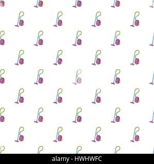 Vacuum cleaner pattern, cartoon style Stock Vector