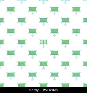 Presentation screen with graph pattern Stock Vector