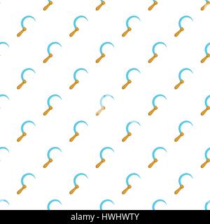 Sickle pattern, cartoon style Stock Vector