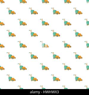 Lawnmower pattern, cartoon style Stock Vector