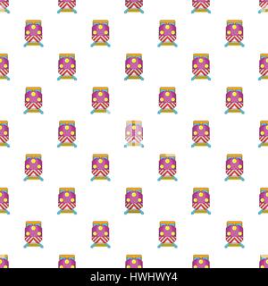 Train pattern, cartoon style Stock Vector