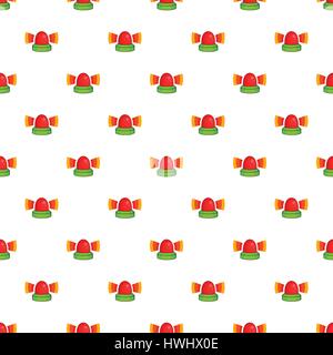 Police siren pattern, cartoon style Stock Vector