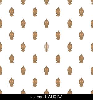 Man thief in mask pattern, cartoon style Stock Vector