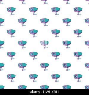CCTV camera pattern, cartoon style Stock Vector