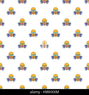 Gas mask pattern, cartoon style Stock Vector