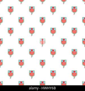Blood donation pattern, cartoon style Stock Vector