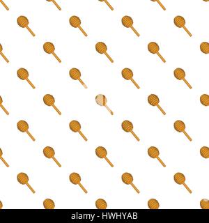 Stick for honey pattern, cartoon style Stock Vector