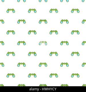 Binoculars pattern, cartoon style Stock Vector