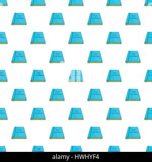 Diary of Columbus pattern, cartoon style Stock Vector