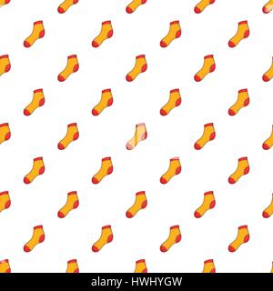 Christmas sock pattern, cartoon style Stock Vector