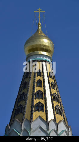 Russische Gedaechtniskirche, Philipp-Rosenthal-Strasse, Leipzig, Sachsen, Deutschland, Russische GedÃ¤chtniskirche Stock Photo