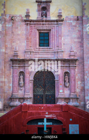 Templo de San Roque church in Guanajuato, Mexico ------ Guanajuato is a city and municipality in central Mexico and the capital of the state of the sa Stock Photo