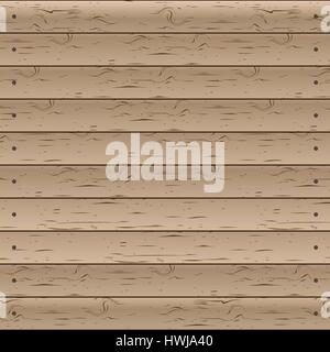 Wooden texture of a set horizontal planks, vector illustration. Stock Vector
