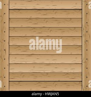Wooden texture of a set horizontal planks, vector illustration. Stock Vector