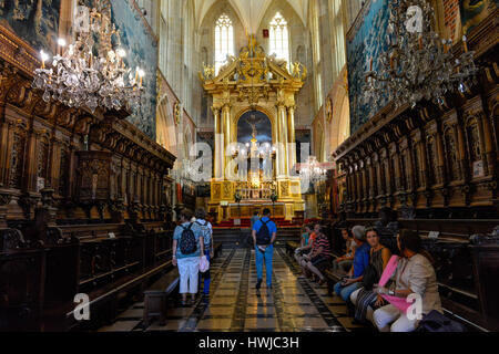 Innenraum, Wawel-Kathedrale, Wawel, Krakau, Polen Stock Photo