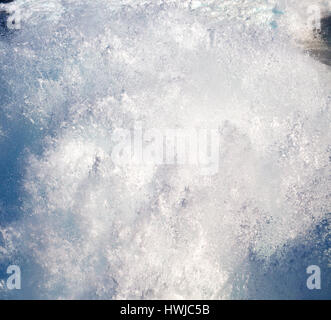 foam   and froth in the  sea      of mediterranean greece Stock Photo