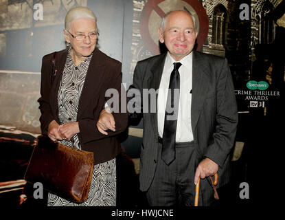File photo dated 18/10/12 of Colin Dexter with his wife Dorothy. Dexter, the author of the Inspector Morse series, has died at his home in Oxford this morning, his publisher Macmillan has said. Stock Photo