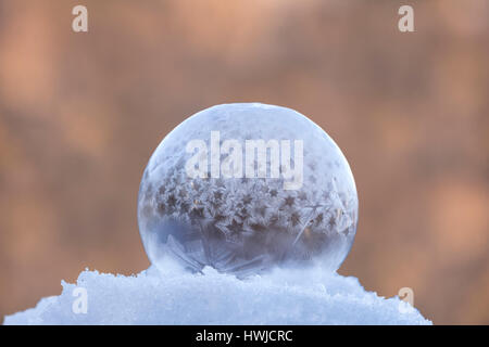 Icebubble, Lower Saxony, Germany Stock Photo