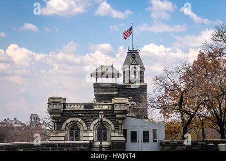 Belvedere Castle at Central Park - New York, USA Stock Photo