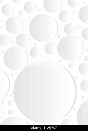 Vector : Abstract circles and shadow on white background Stock Vector
